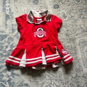 Ohio State Red and Gray Toddler Dress